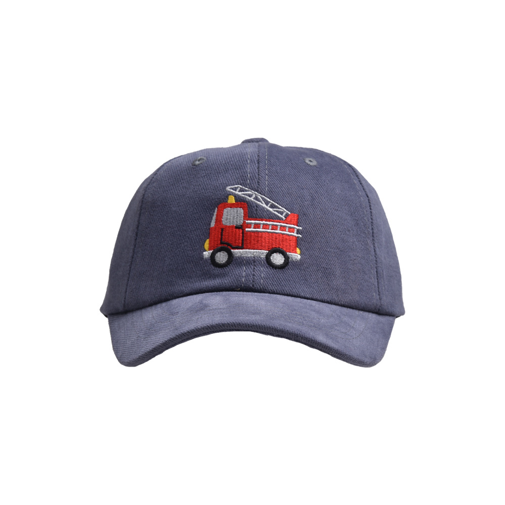 Children Unisex Cartoon Style Fire Truck Embroidery Baseball Cap display picture 5