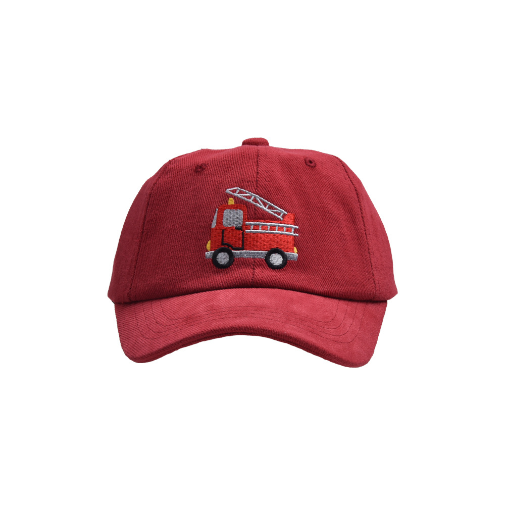 Children Unisex Cartoon Style Fire Truck Embroidery Baseball Cap display picture 6