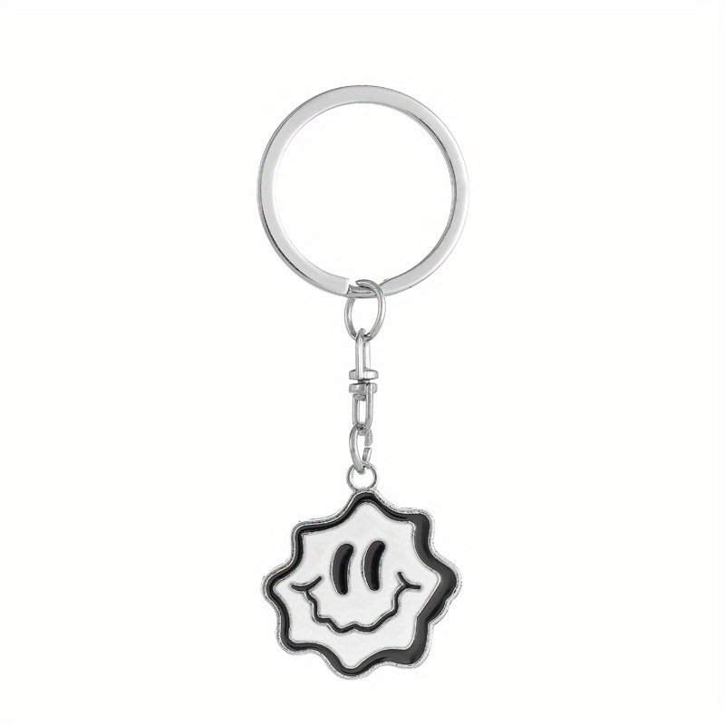 Simple Style Smiley Face Alloy Bag Pendant Keychain display picture 4