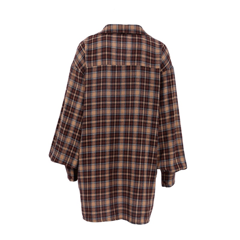 Women's Blouse Long Sleeve Blouses Streetwear Plaid display picture 11