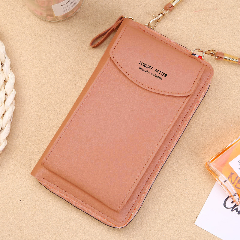 Women's Solid Color Pu Leather Zipper Wallets display picture 13