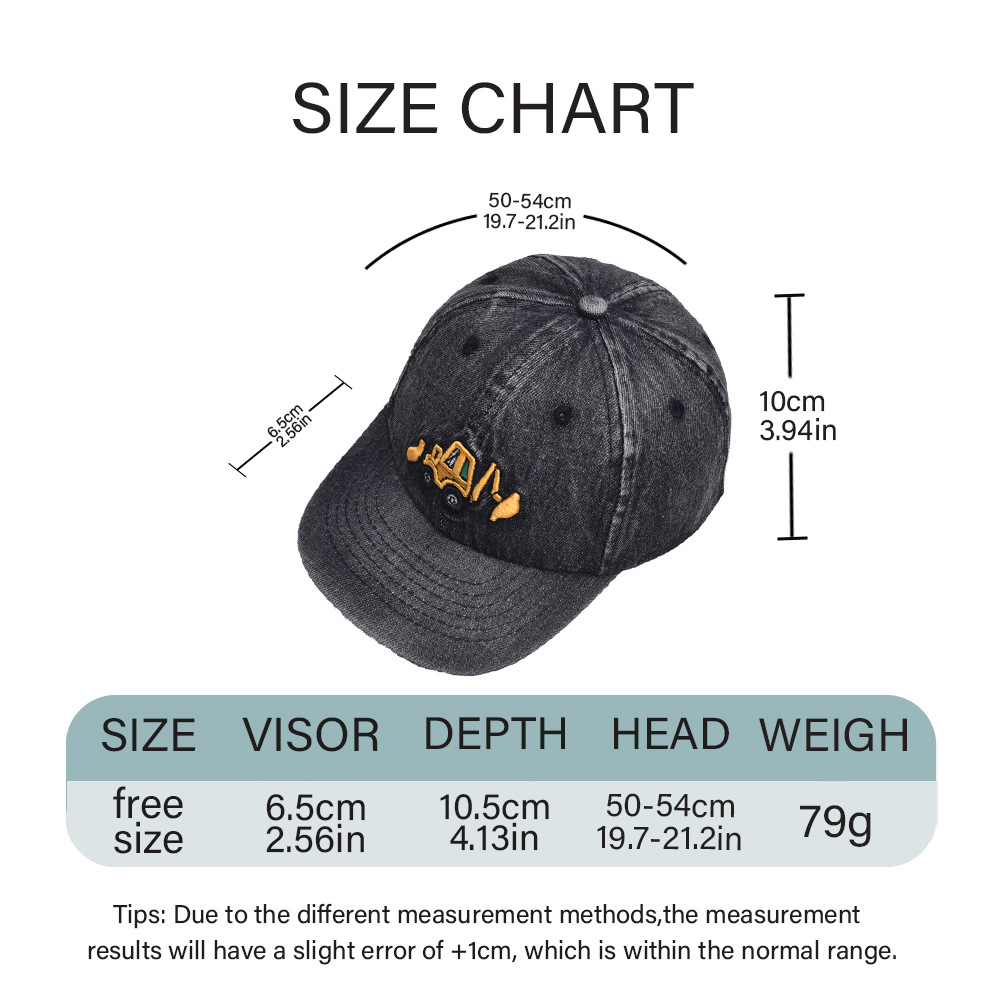 Children Unisex Classic Style Excavator Embroidery Baseball Cap display picture 4