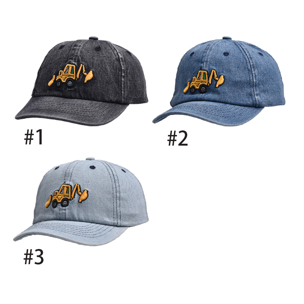 Children Unisex Classic Style Excavator Embroidery Baseball Cap display picture 2