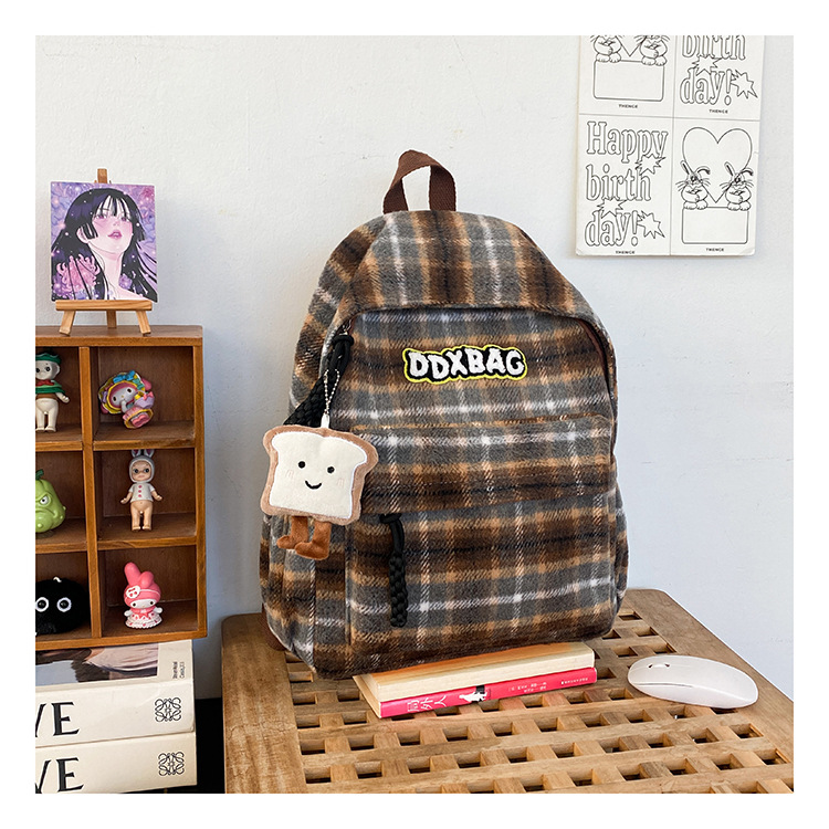 Plaid Casual Daily Women's Backpack display picture 3