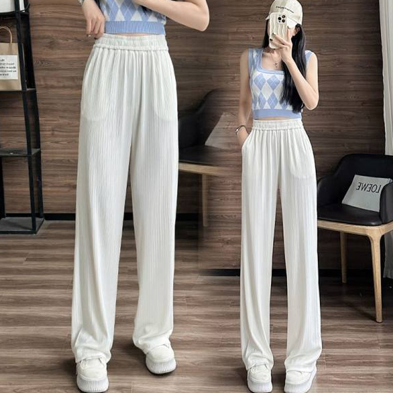 Women's Daily Preppy Style Simple Style Solid Color Full Length Straight Pants display picture 1