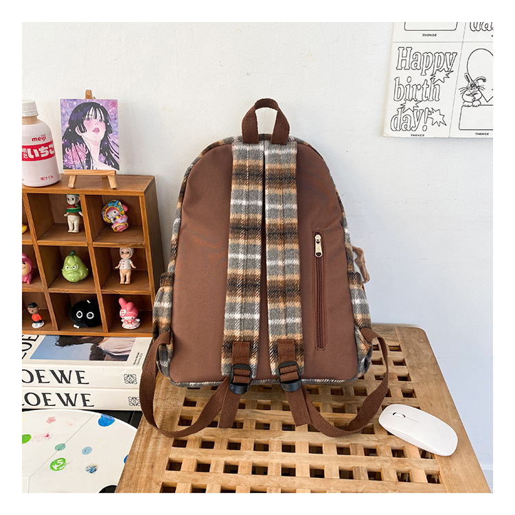 Plaid Casual Daily Women's Backpack display picture 5