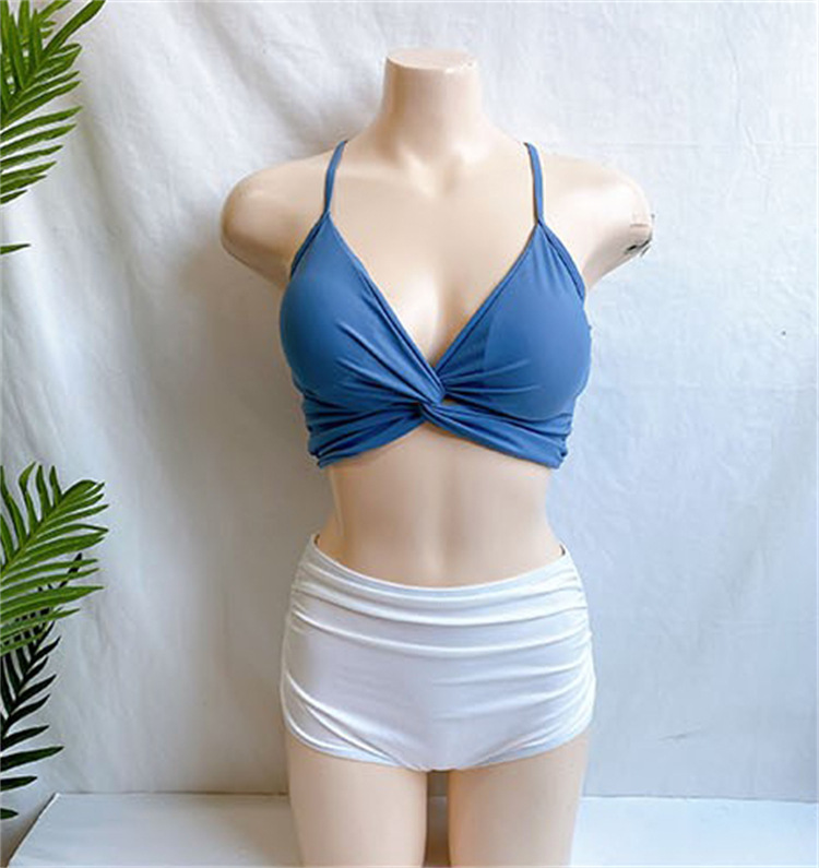 Women's Solid Color 2 Pieces Set Bikinis Swimwear display picture 22