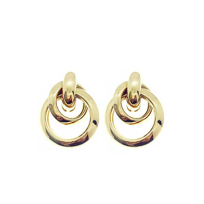 1 Pair Exaggerated Simple Style Korean Style Oval Heart Shape Snowflake Plating Inlay Alloy Rhinestones Pearl Gold Plated Silver Plated Earrings display picture 17