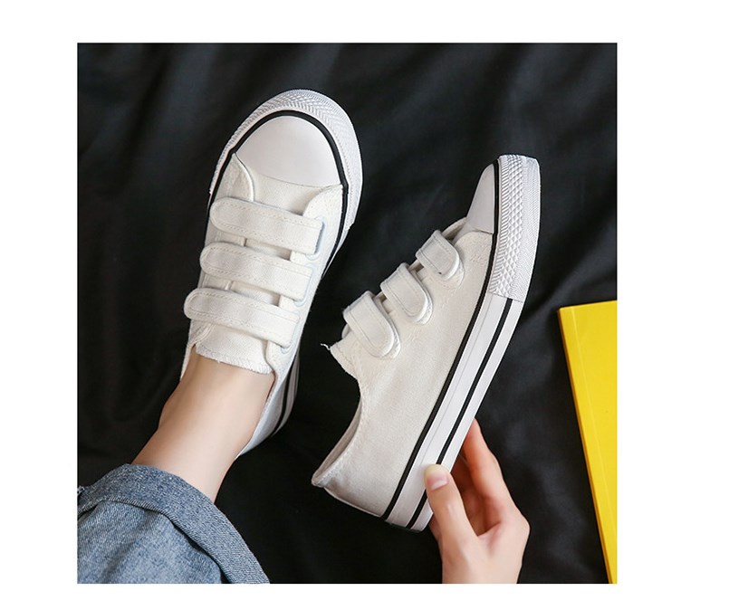 Women's Streetwear Solid Color Round Toe Canvas Shoes display picture 1