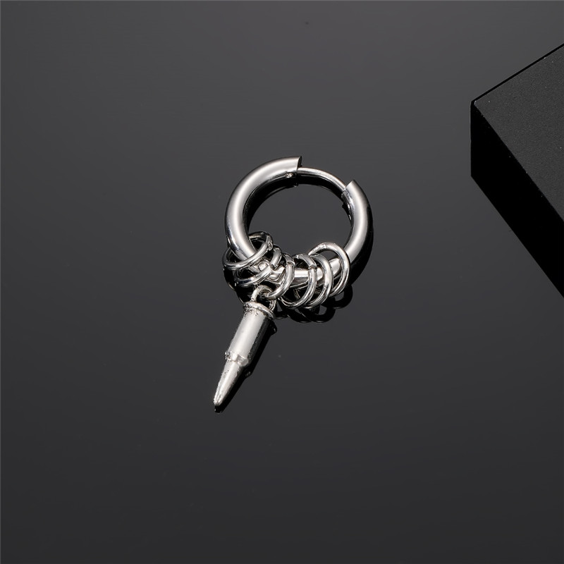 1 Piece Cute Vintage Style Simple Style Fork Dinosaur Solid Color Stainless Steel Alloy Drop Earrings display picture 7