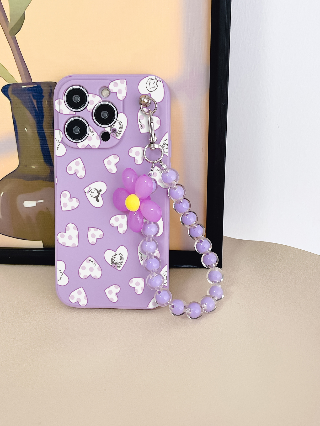 Artistic Streetwear Letter Heart Shape Tpu   Phone Cases display picture 1