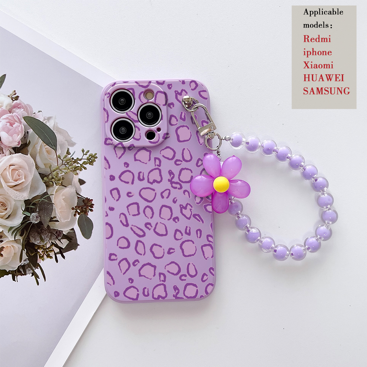 Artistic Streetwear Flower Tpu   Phone Cases display picture 2