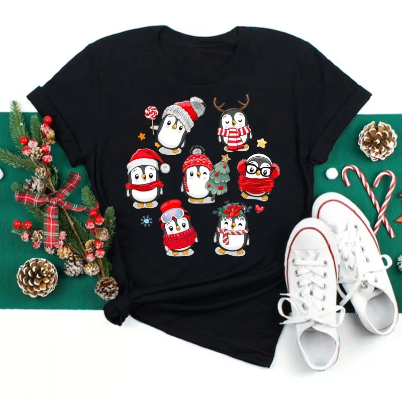 Women's T-shirt Sleeveless T-Shirts Simple Style Animal Cartoon Christmas Tree display picture 1
