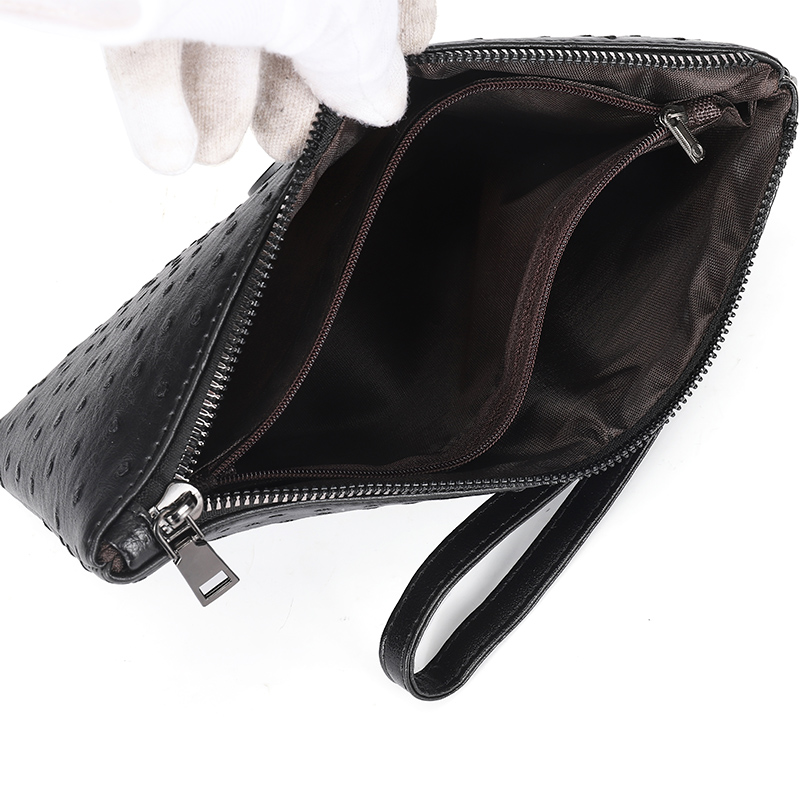 Men's Animal Solid Color Pu Leather Zipper Clutch Bag display picture 15