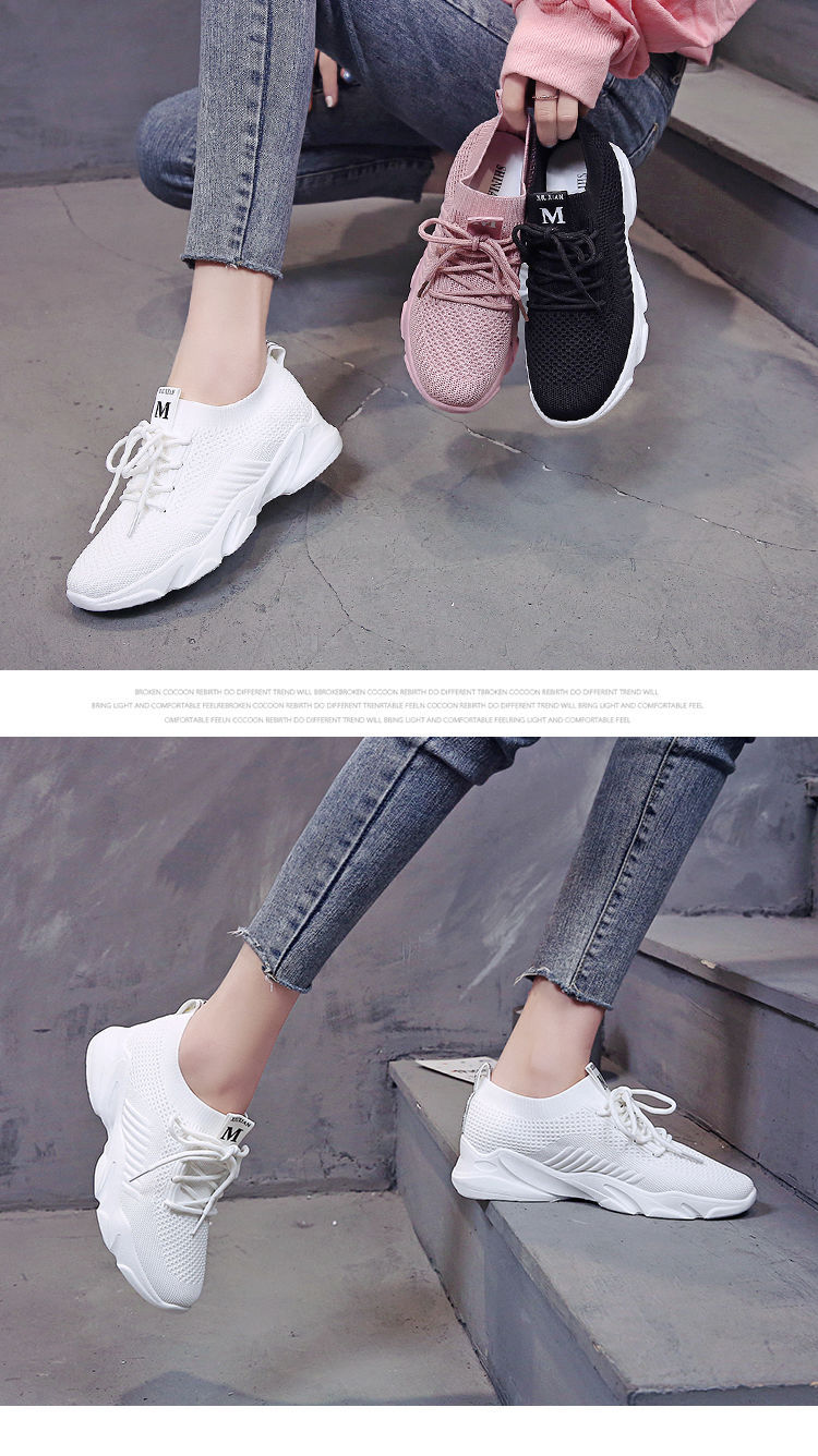 Women's Casual Sports Solid Color Round Toe Sports Shoes display picture 2