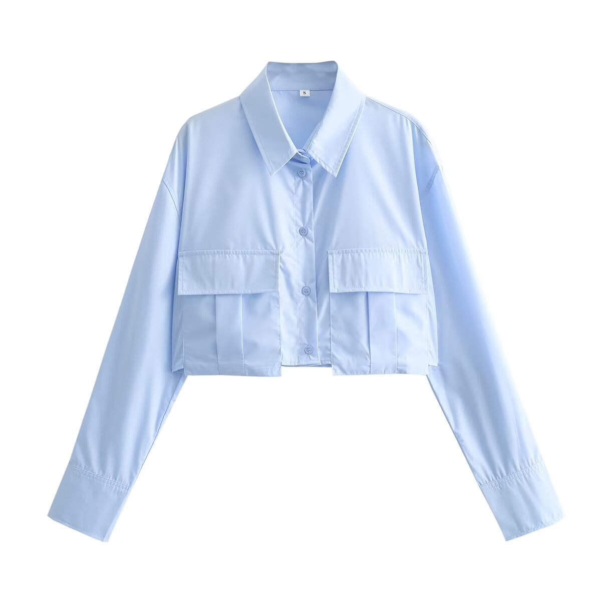 Women's Blouse Long Sleeve Blouses Pocket Simple Style Solid Color display picture 35