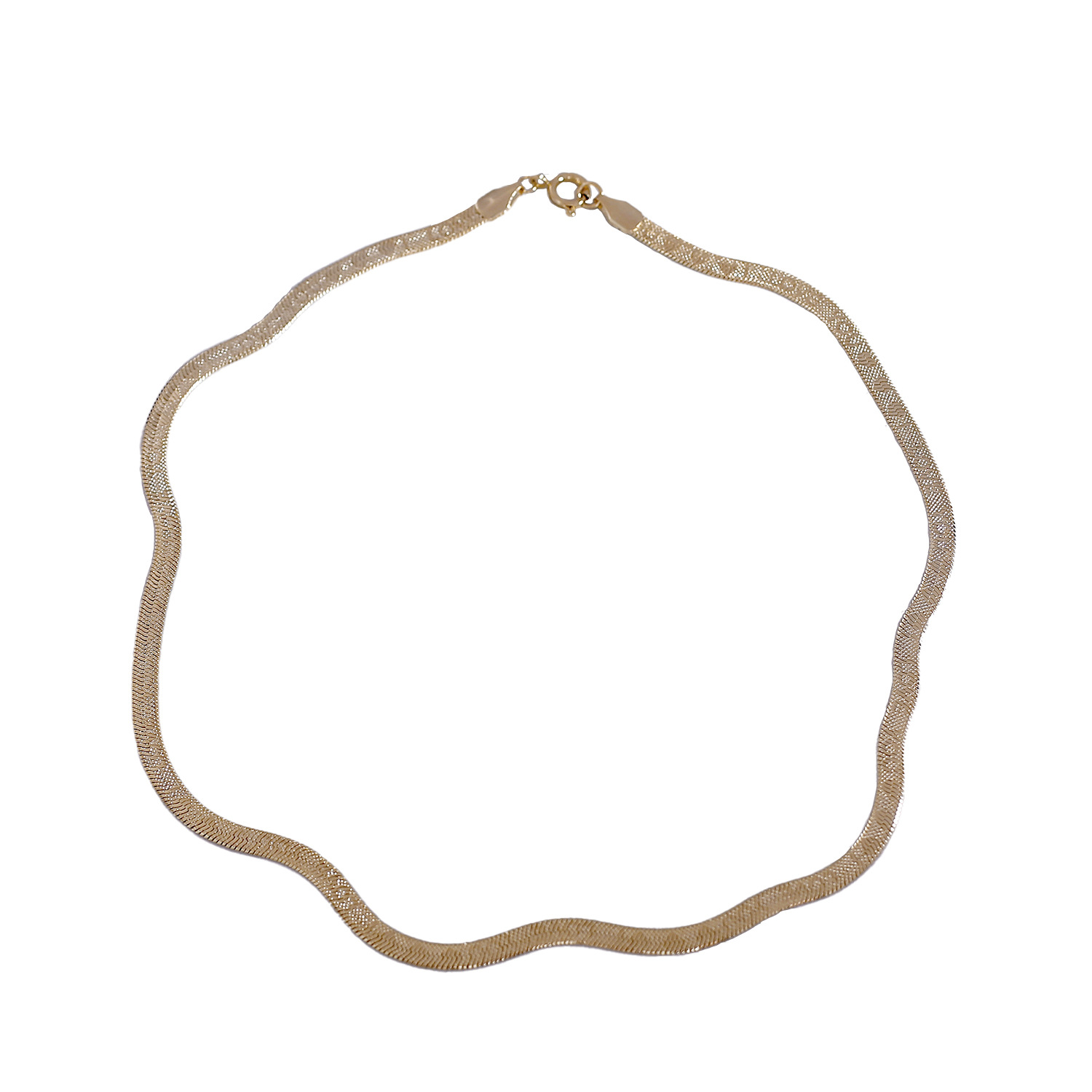 Copper 18K Gold Plated Simple Style Commute Solid Color Necklace display picture 1