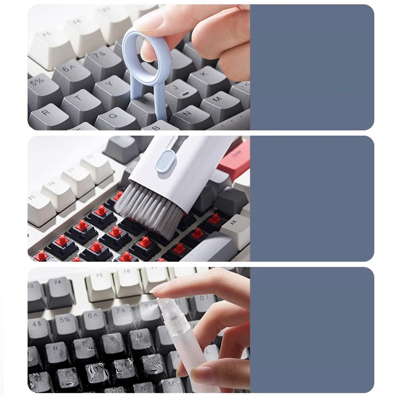 Keyboard Cleaning Brush Mechanical Keyboard Cleaning Tool Headset Cleaning Appliance Laptop Screen Mac Mobile Phone Dust Cleaning Multifunctional Cleaning Set Special Brush display picture 7