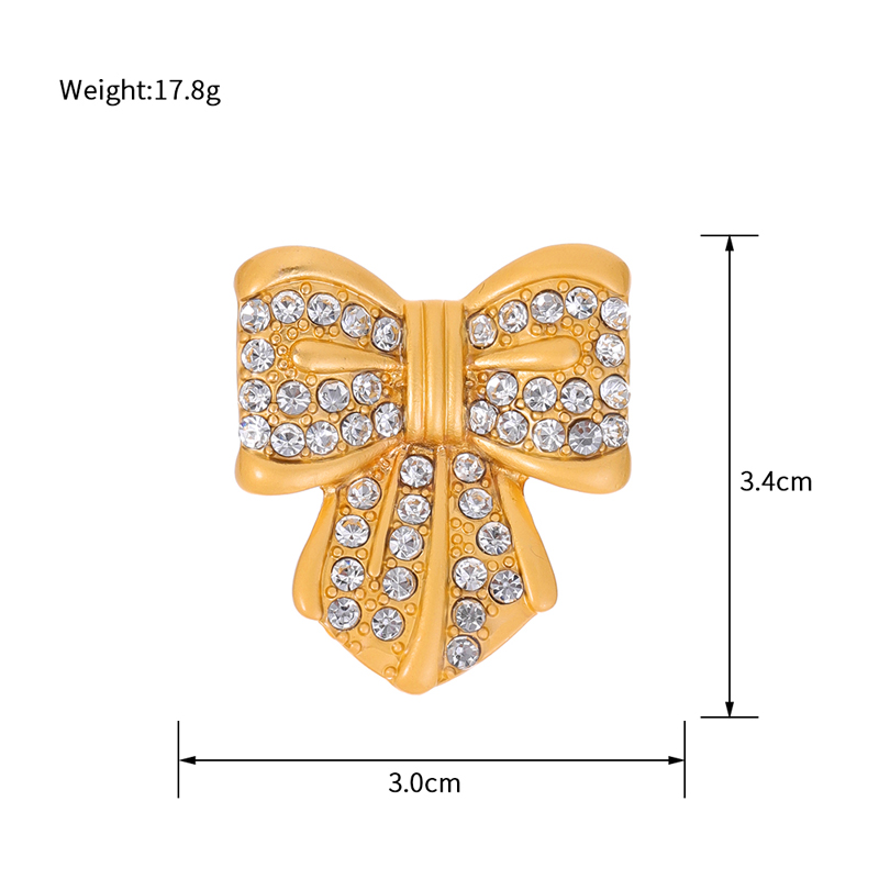 Simple Style Flower Butterfly Bow Knot Alloy Inlay Rhinestones Women's Brooches display picture 11