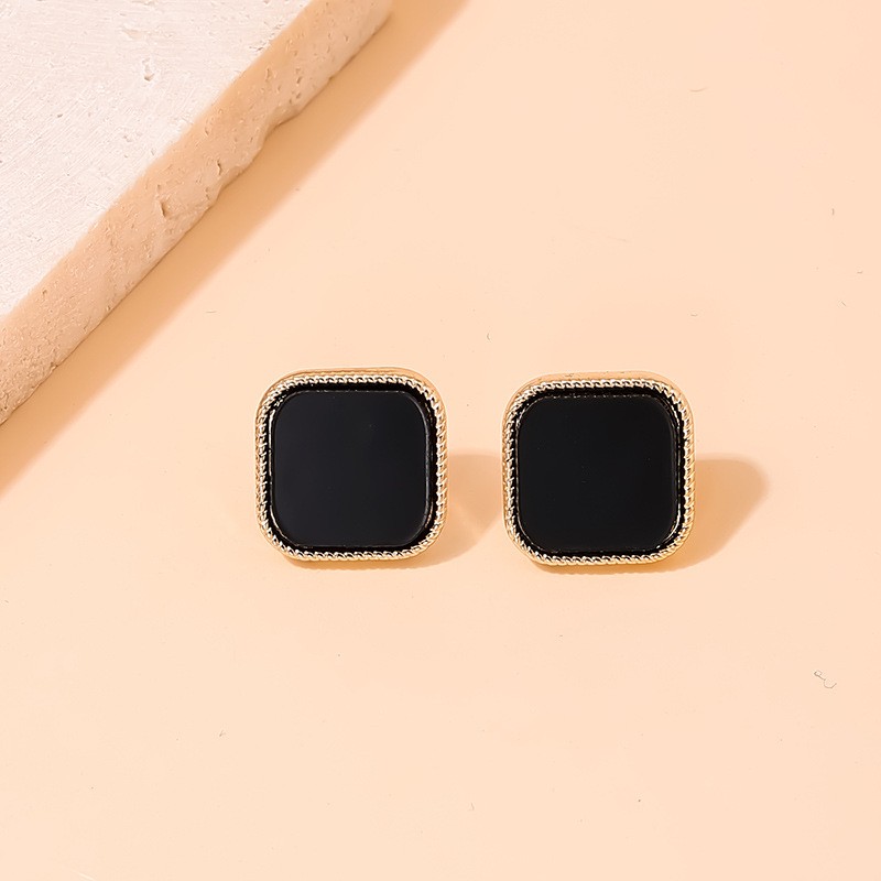 1 Pair Simple Style Geometric Alloy Ear Studs display picture 12