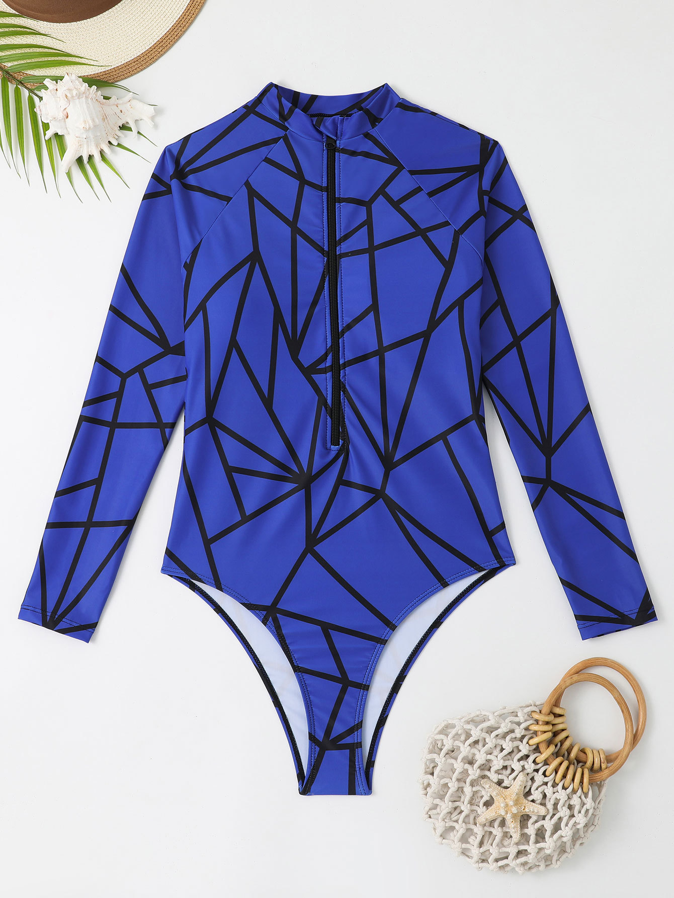 Women's Classic Style Color Block 1 Piece One Piece Swimwear display picture 21